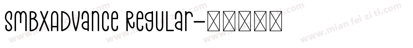 SMBxAdvance Regular字体转换